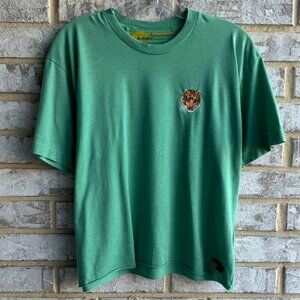 Aviator Nation Short Sleeve Crew Neck Tiger Embroidered T-Shirt Women's Size L